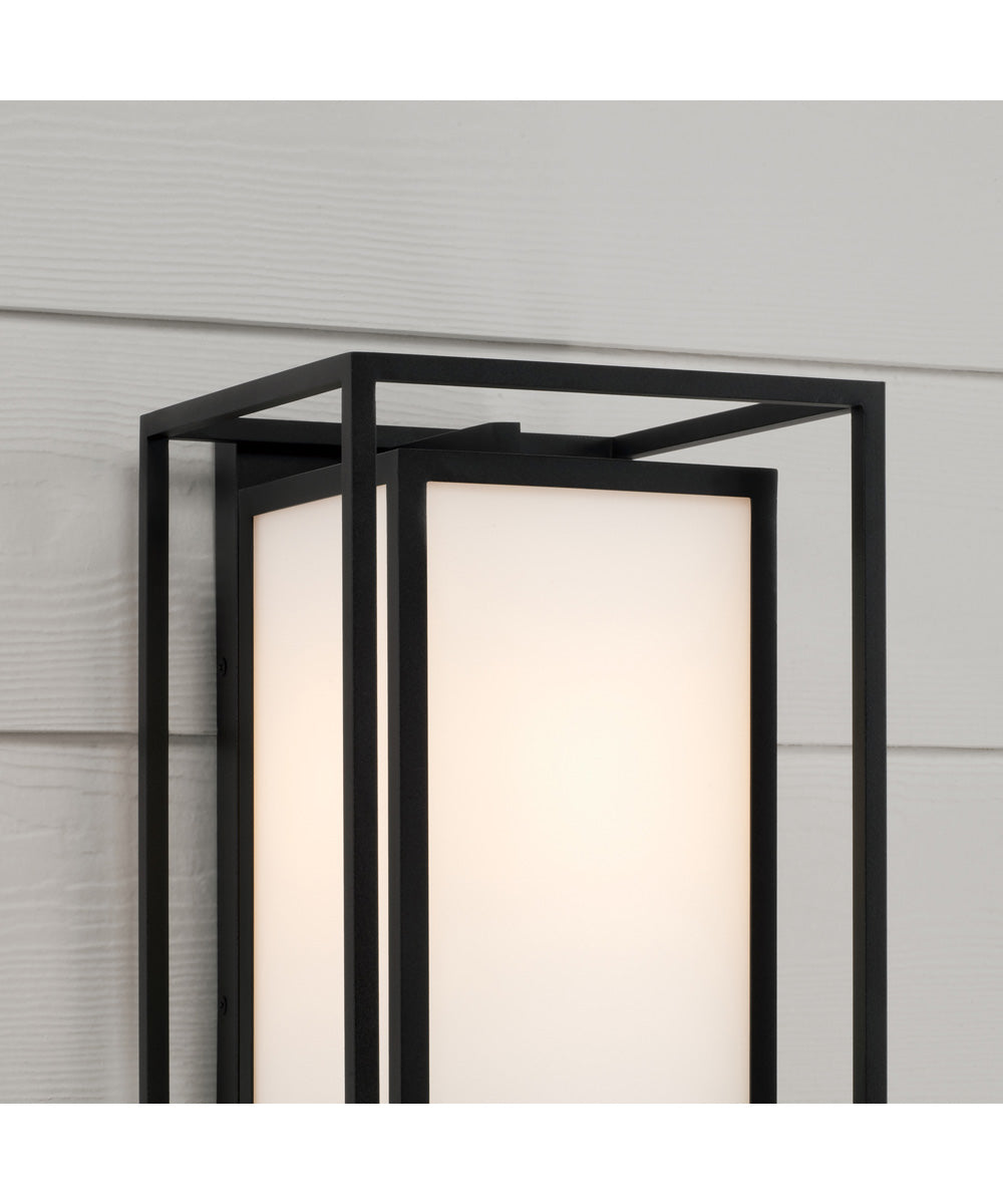 Aiden 1-Light Outdoor Wall-Lantern Black