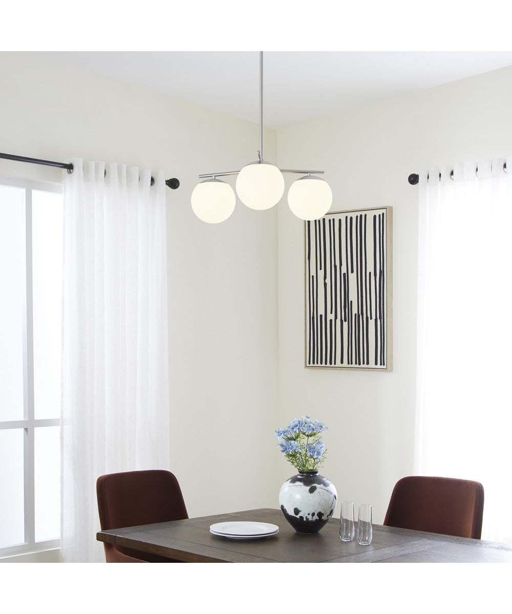 Jasper 3-light Chandelier Satin Nickel