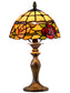 Innsdale Rose 15.25 Inch  Tall Handmade Tiffany Accent Lamp