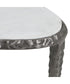 Arnold White Marble Accent Table