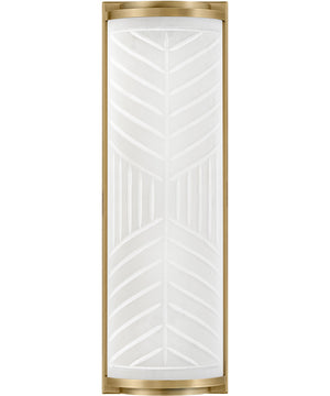 Devon LED-Light Medium Bath Sconce in Lacquered Brass