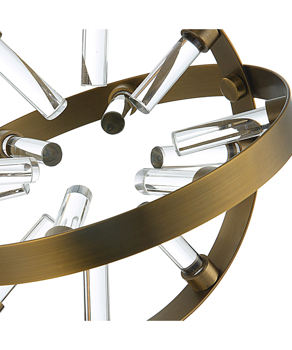 Realm Spherical Brass Sculptures, Set Of 2