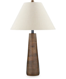 Danset Wood Table Lamp Brown