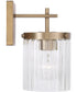 Vaughn 1-Light Sconce Aged Brass