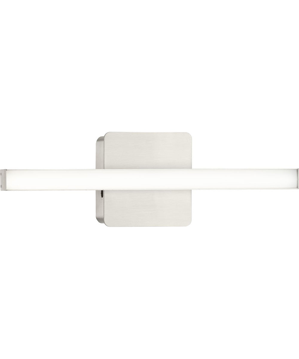 Phase 4 16 in. Small Modern Integrated 3CCT Integrated LED Linear Vanity Light Brushed Nickel