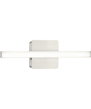 Phase 4 16 in. Small Modern Integrated 3CCT Integrated LED Linear Vanity Light Brushed Nickel