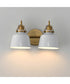 Hollis 2-Light Sconce Natural Aged Brass