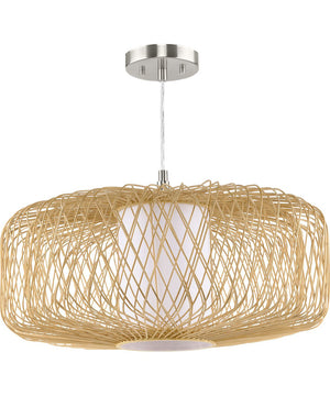 Cordova 1-Light Large Pendant Natural Rattan