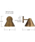 Casa 1-Light Sconce Oxidized Brass