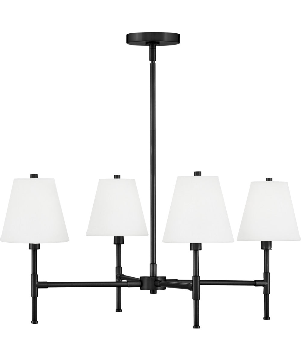 Beale 4-Light Medium Single Tier in Black