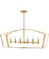 Sammi 6-Light Large Six Light Linear in Lacquered Brass