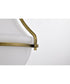 Valdora 1-Light Close-to-Ceiling Natural Brass