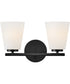 Bri 2-Light Small Two Light Vanity in Black