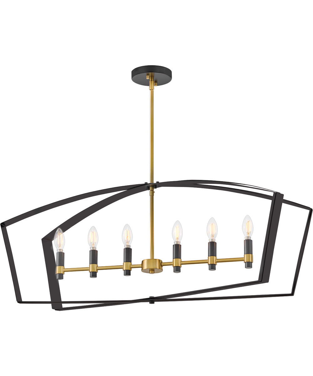 Sammi 6-Light Large Six Light Linear in Black