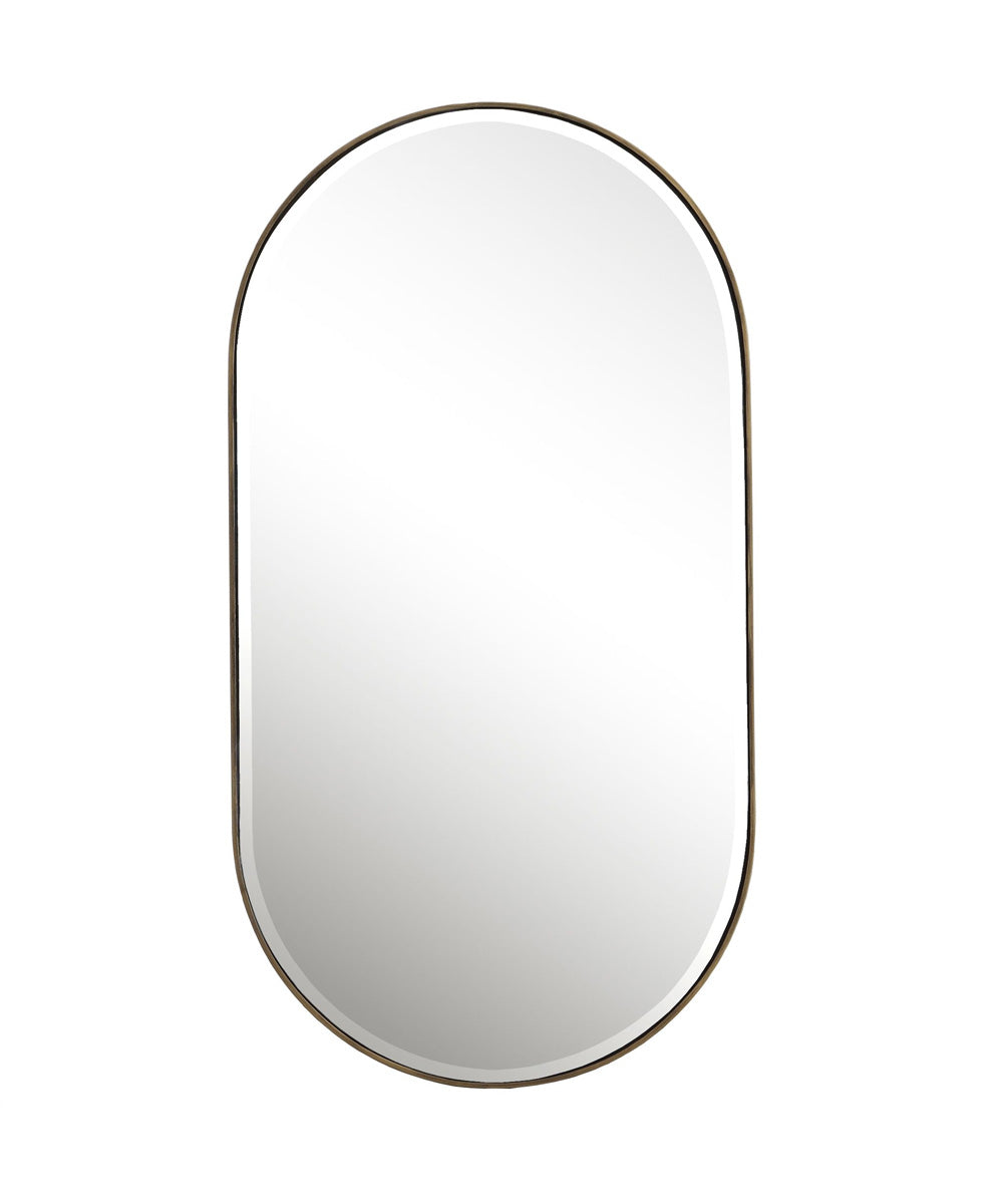 Lago Oval Gold Mirror