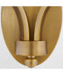 Chantelle 2-light Sconce Brushed Brass