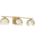 Flora 3-Light Vanity Buffed Gold