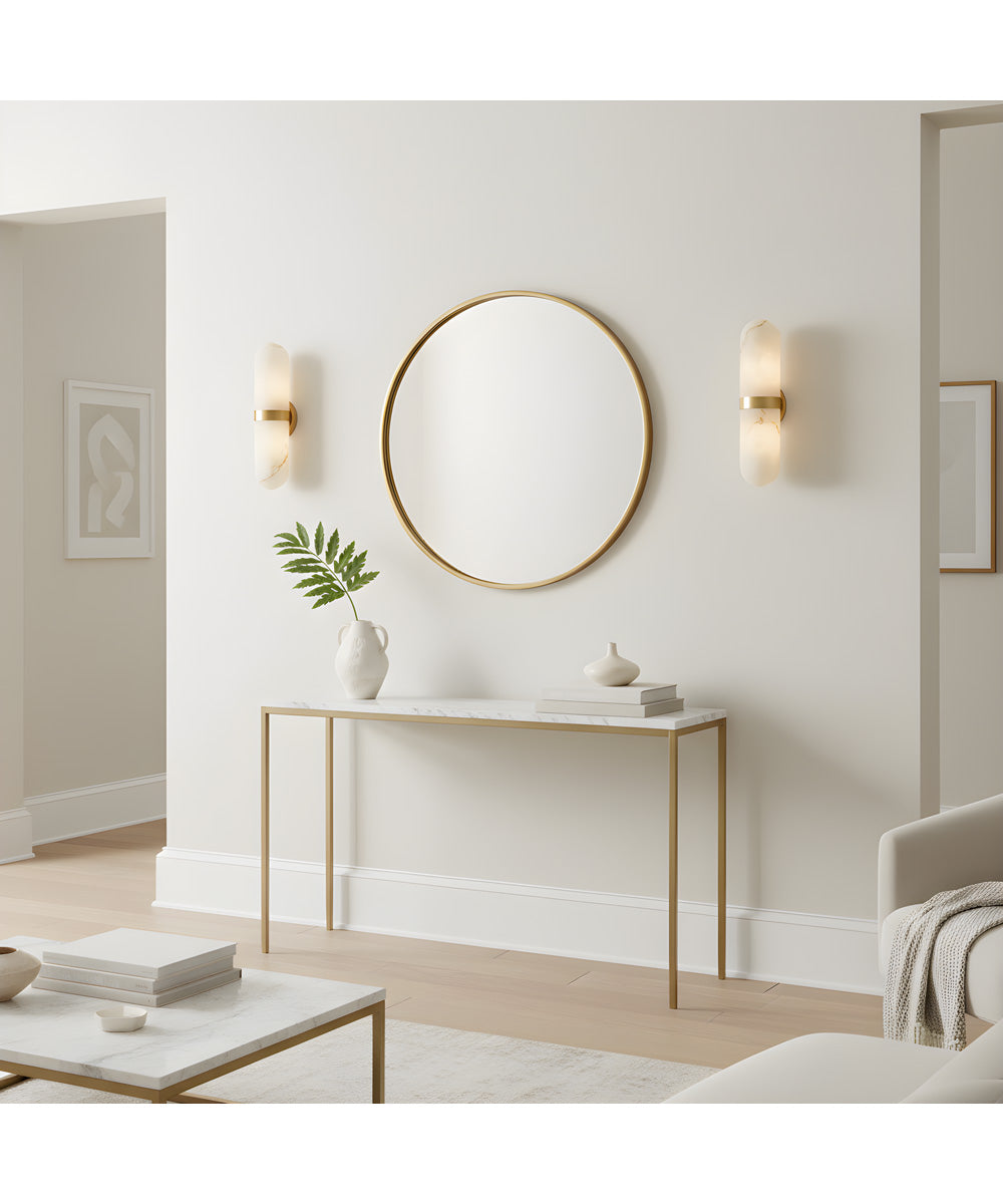 Bree 2-light Wall Sconce Brushed Gold