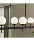 Rigsby 6-Light Linear Chandelier Matte Black