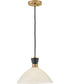 Simon 1-Light Medium Single Light Convertible Pendant in Black