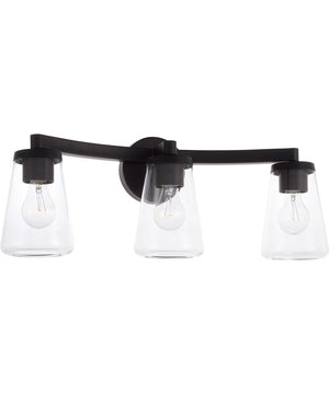 Aaron 3-Light Vanity Matte Black