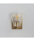 Geode 1-Light Sconce Natural Aged Brass