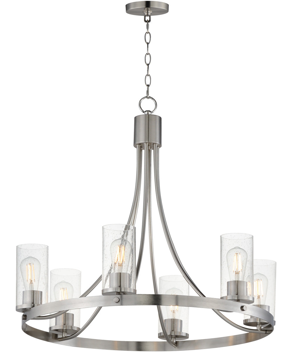 Livingston 6-Light Chandelier Satin Nickel