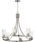 Livingston 6-Light Chandelier Satin Nickel