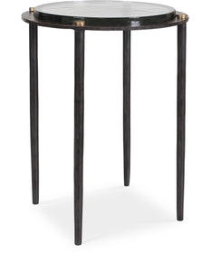 Kennington Round Glass Accent Table