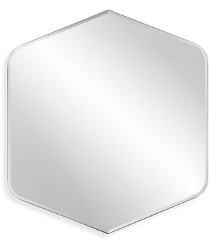 32x36" Wall Mirror Diamond in Black