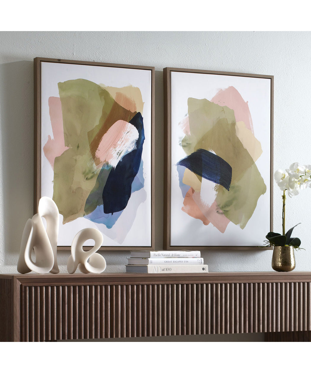 Abstract Afternoon Framed Canvases Set of 2