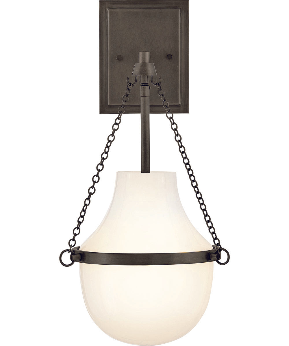 Collins 1-Light Medium Single Light Sconce in Black Oxide