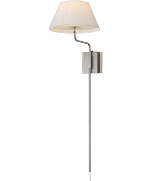 Dunbridge 1-Light Wall Sconce Polished Nickel