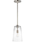 Hudson Single Pendant Satin Nickel