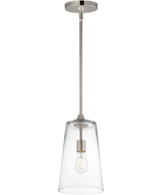Hudson Single Pendant Satin Nickel