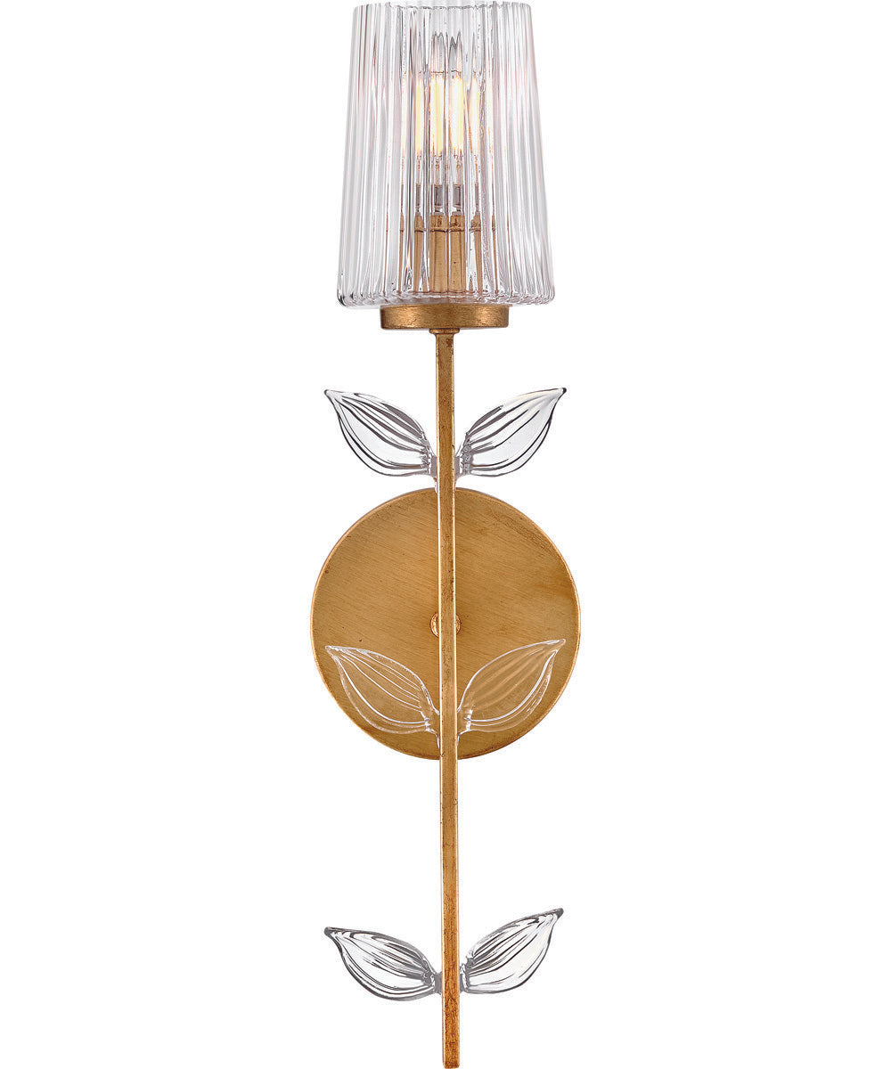 Aliso 1-Light Medium Single Light Sconce in Distressed Brass