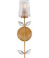 Aliso 1-Light Medium Single Light Sconce in Distressed Brass