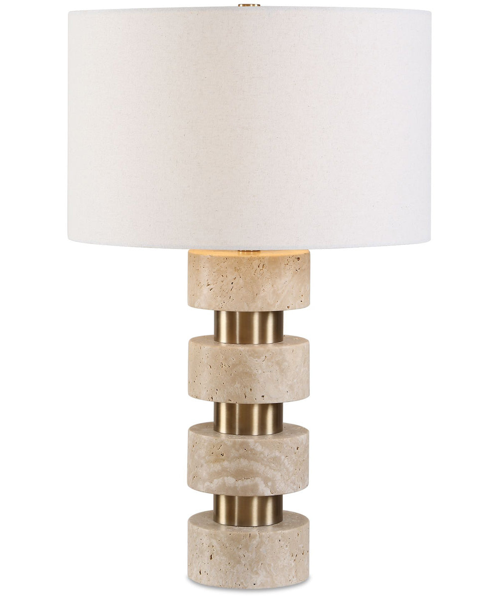 Makani Travertine Table Lamp