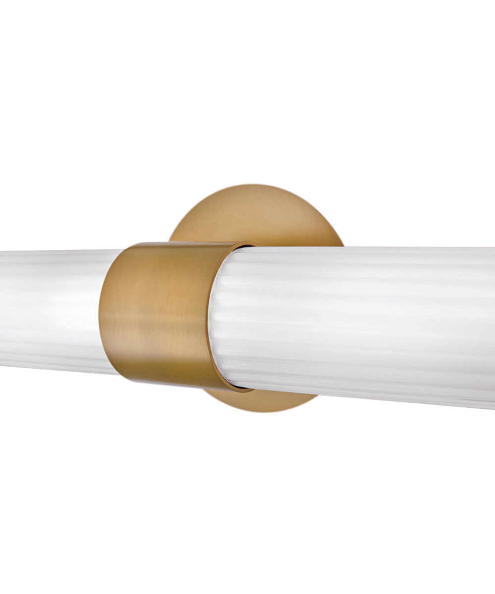 Nina 2-Light Large Two Light Sconce in Lacquered Brass