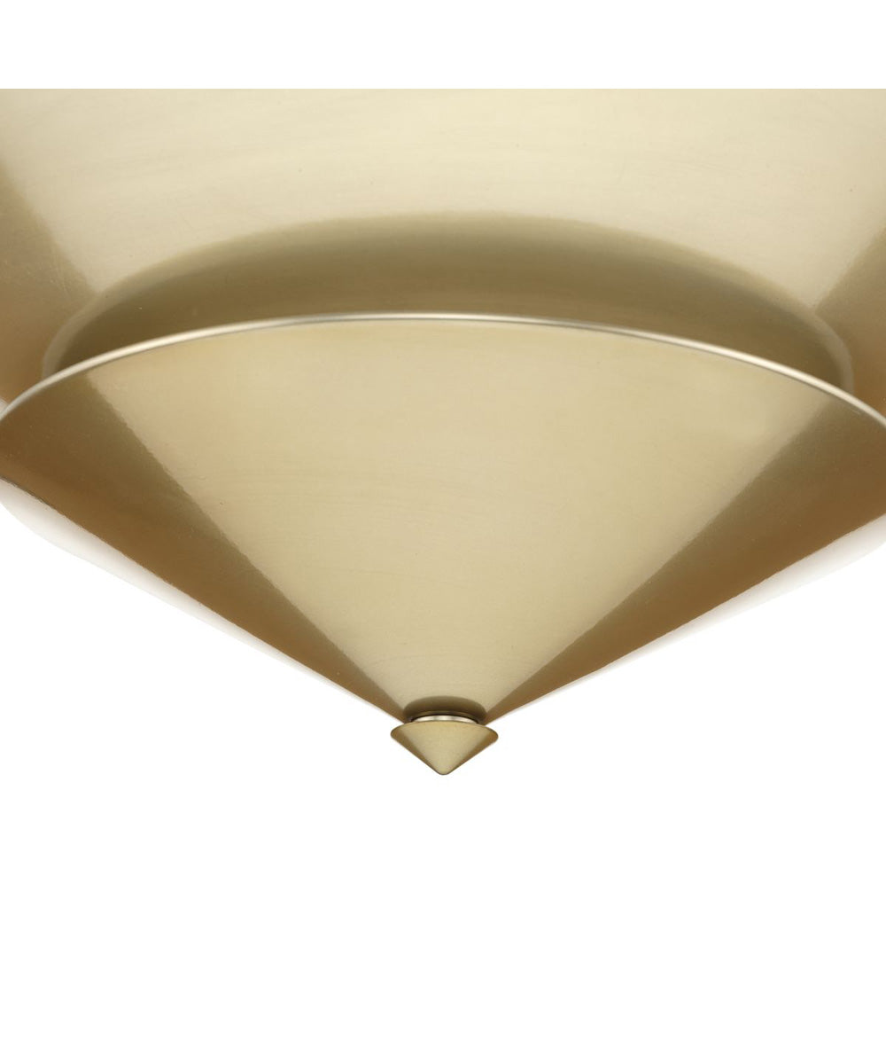 Pinellas 25 in. 4-Light Flush Mount Soft Gold