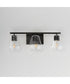 Geode 3-Light Bath Vanity Black