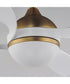 Bola 52 inch Indoor Fan w LED Light Kit Natural Aged Brass