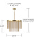 Rae 2-Light Pendant Aged Brass