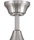 EOS 2 Light Clear Bowl 52" Ceiling Fan 2-Light Fan Brushed Polished Nickel