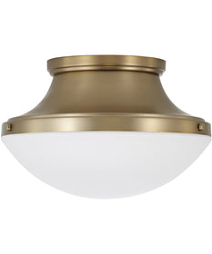 Arlo 3-Light Flush Aged Brass
