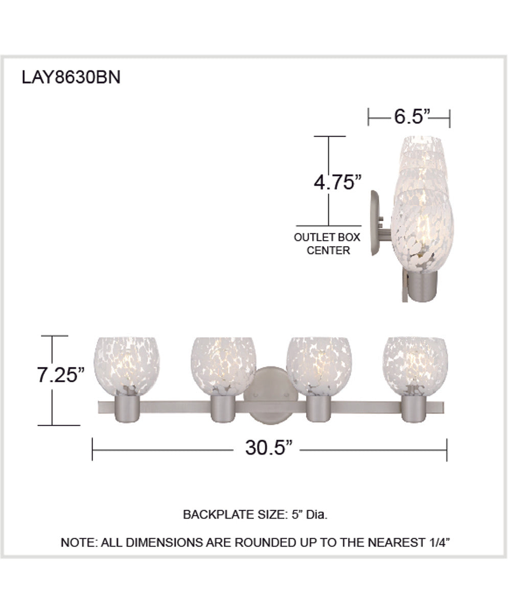 Layton 4-light Bath Light Brushed Nickel