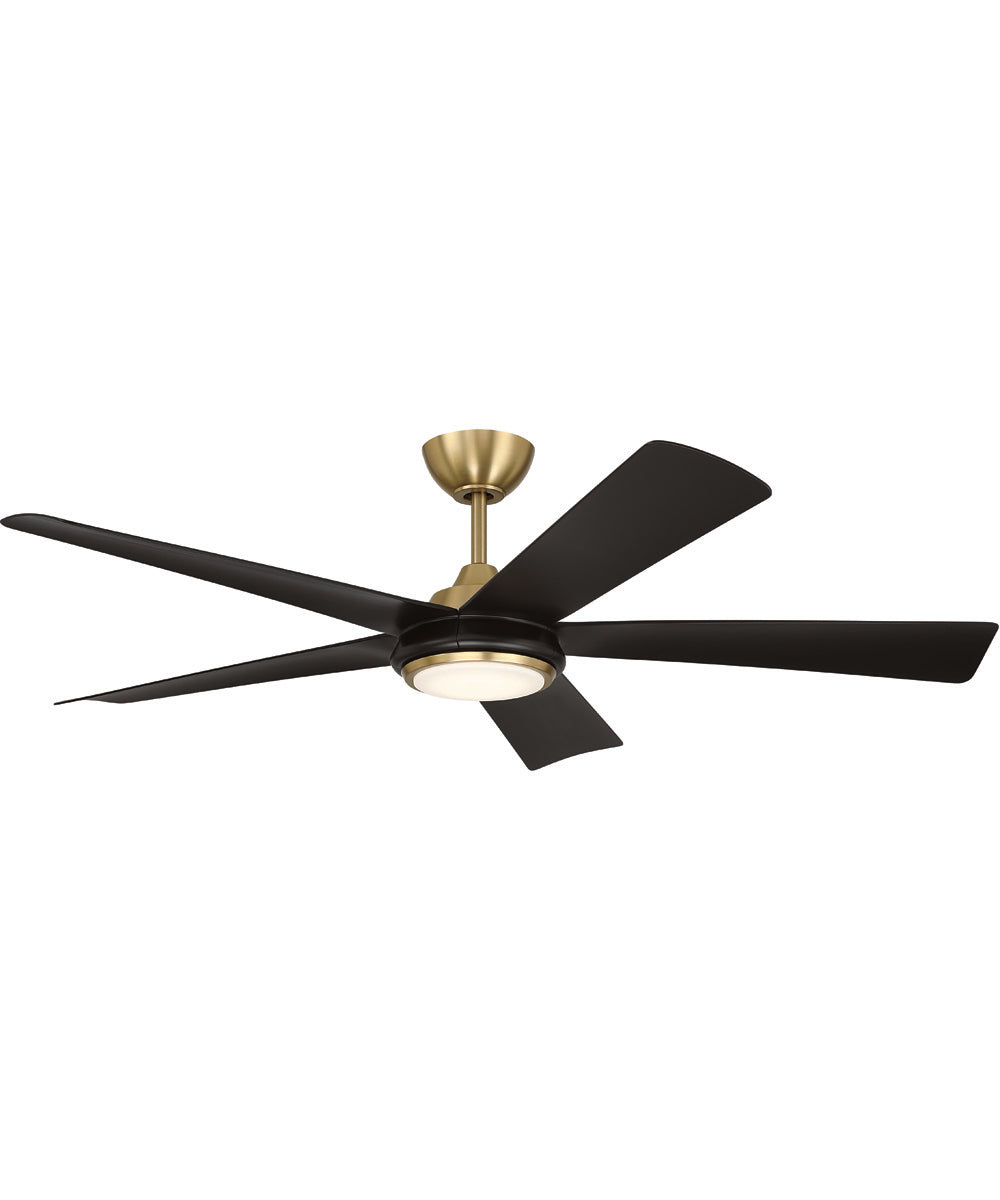 Frye 52" 5-Blade Indoor ceiling Fan 1-Light Fan Satin Brass