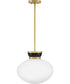 Lucy 1-Light Medium Pendant in Black