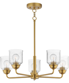 Acadia 5-Light Chandelier Natural Aged Brass