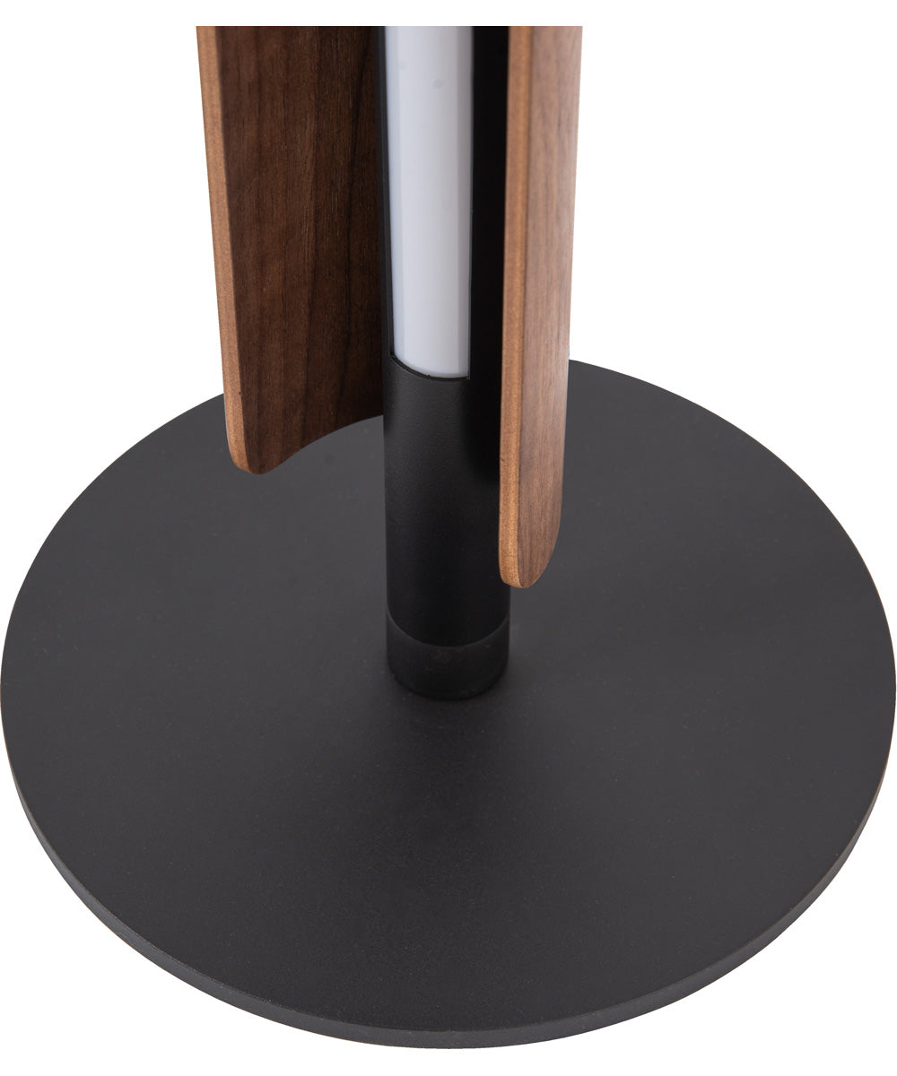 Cameron 1-Light Lighting Flat Black/Walnut